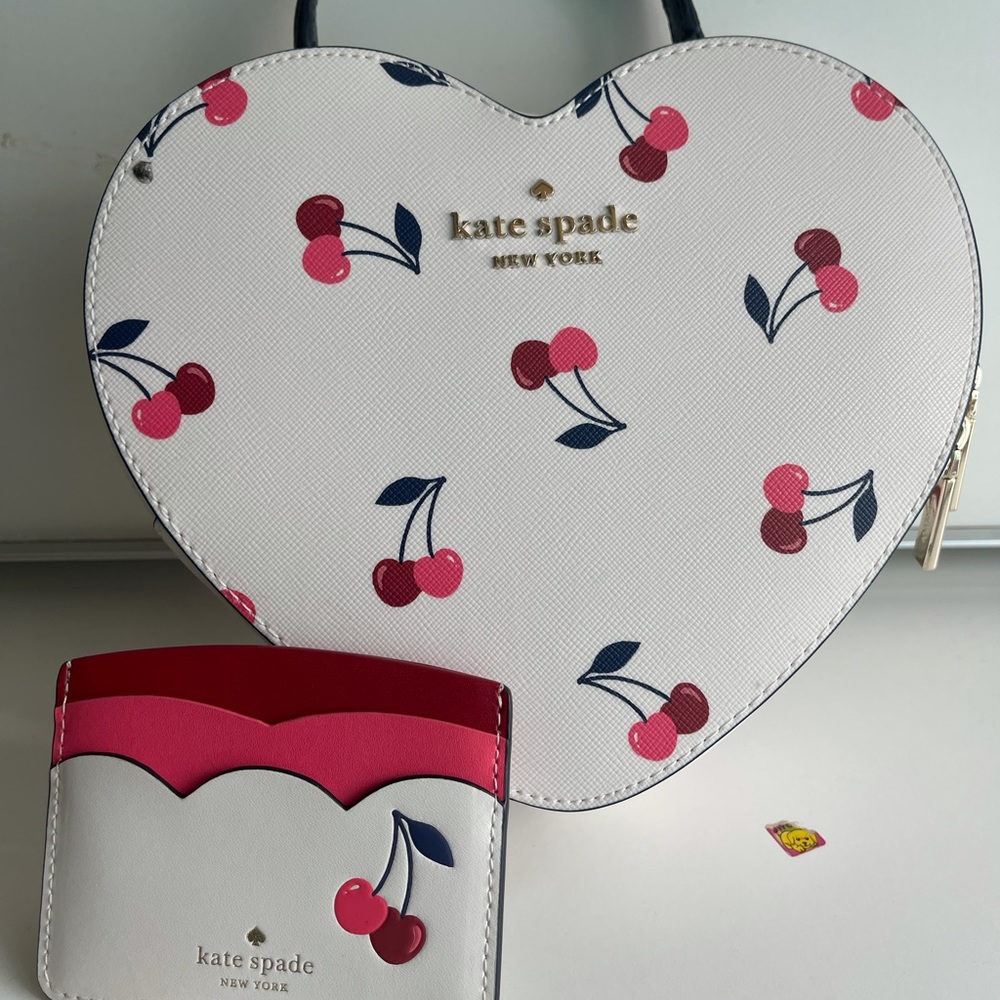 Kate Spade cherry heart with wallet